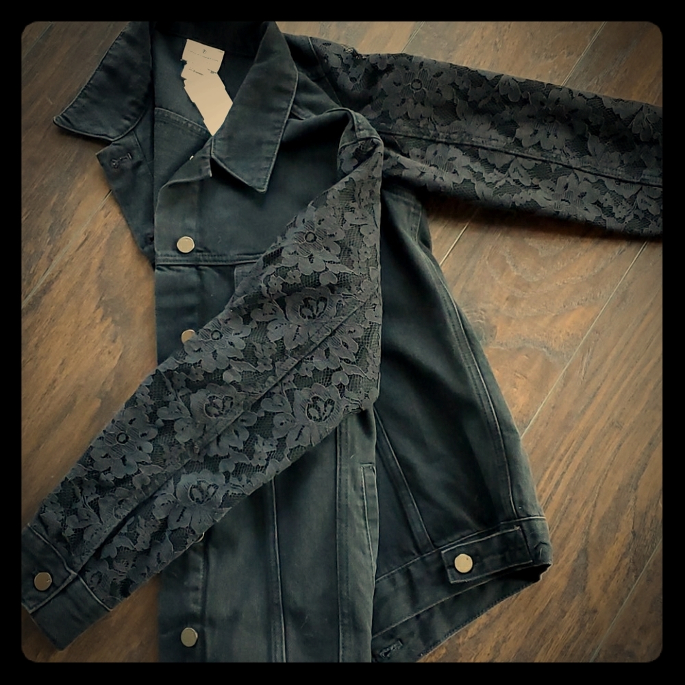 Black French Connection Jean Jacket